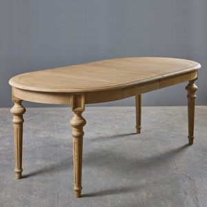 Круглый раскладной деревянный стол в американском стиле